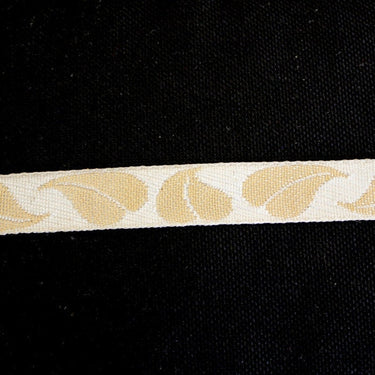 Beige And Gold Embroidery Lace Trim, Approx. 16mm Wide